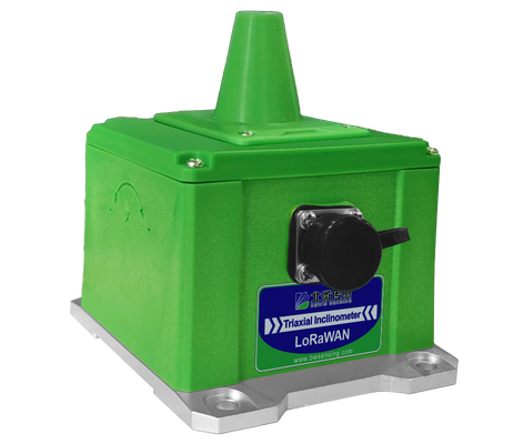 Exactitude sans fil de fond 0.005° d'inclinomètre de LoRaWAN LWHD-WM400